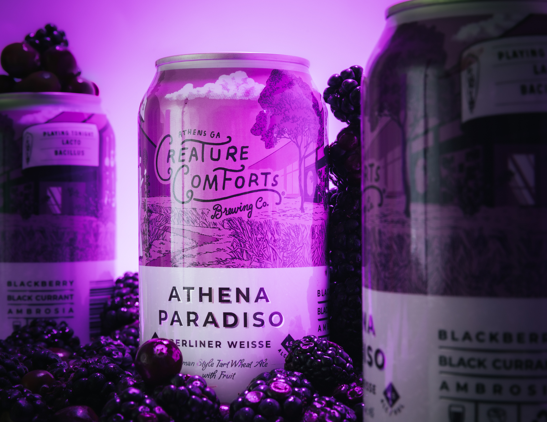 Athena Paradiso with blackberries & black currant