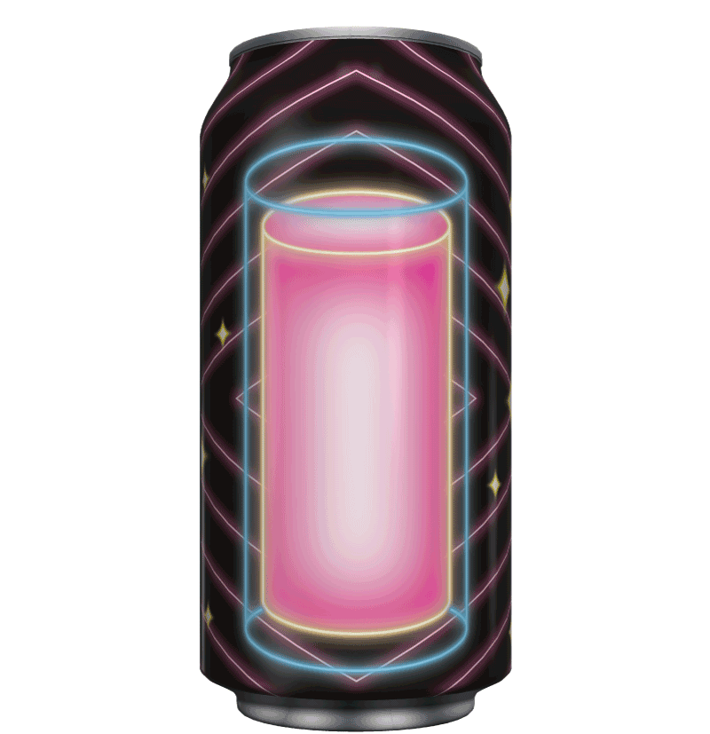 Neon Cylinders: Magenta Beams