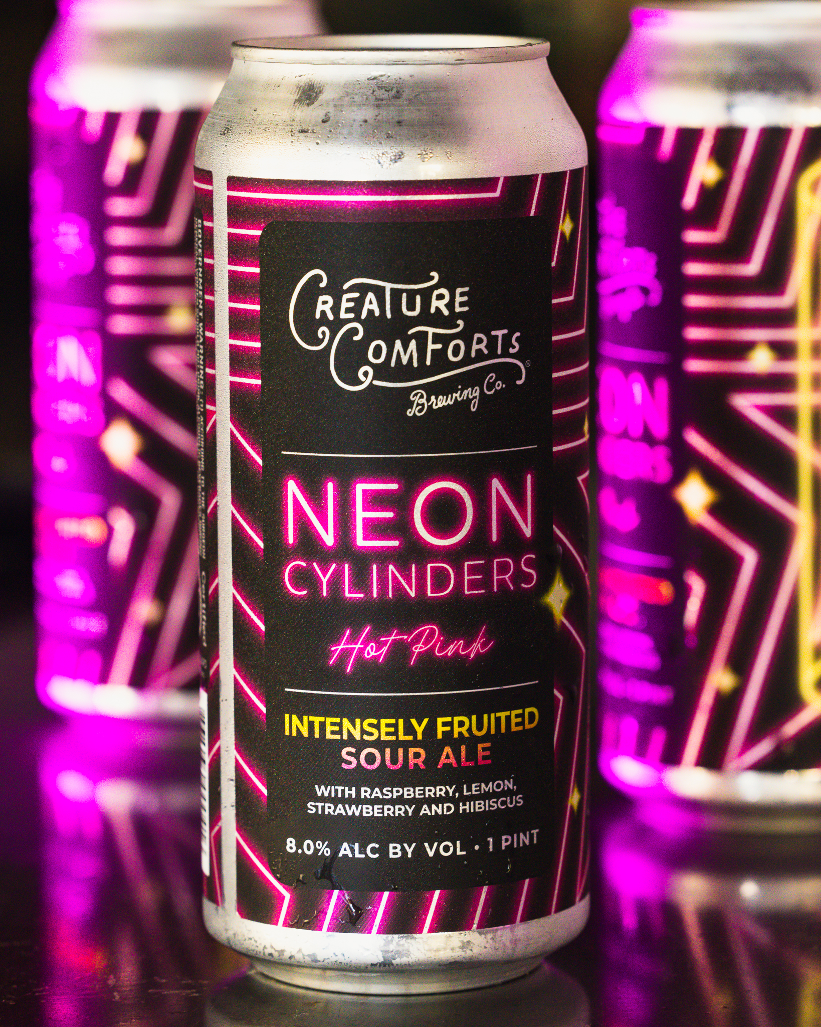 Neon Cylinders: Hot Pink