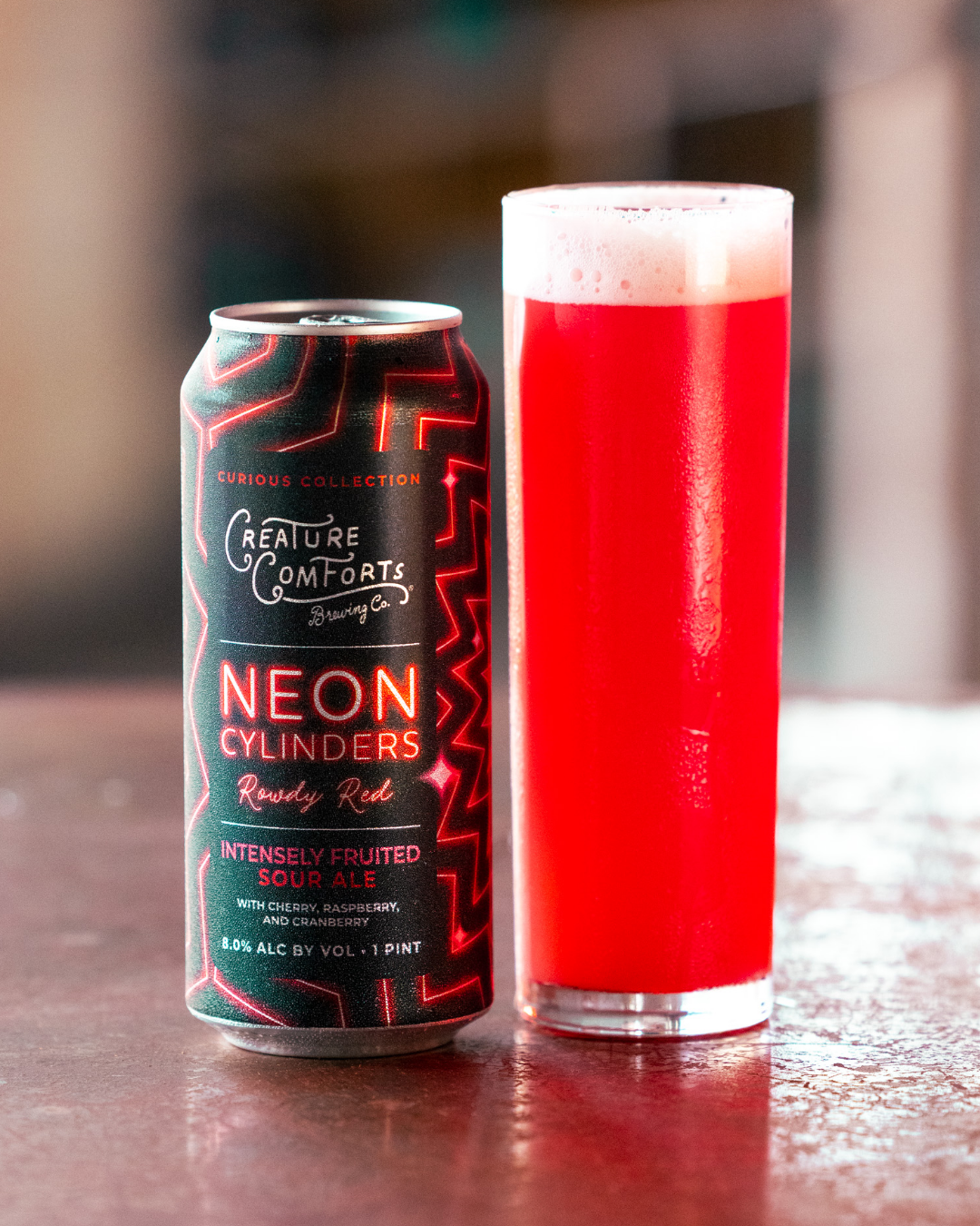 Neon Cylinders: Rowdy Red