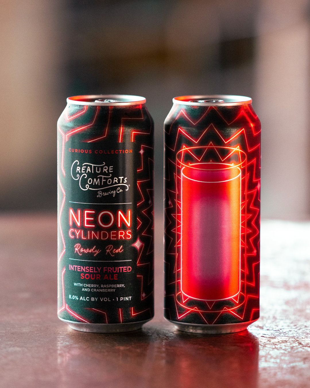 Neon Cylinders: Rowdy Red