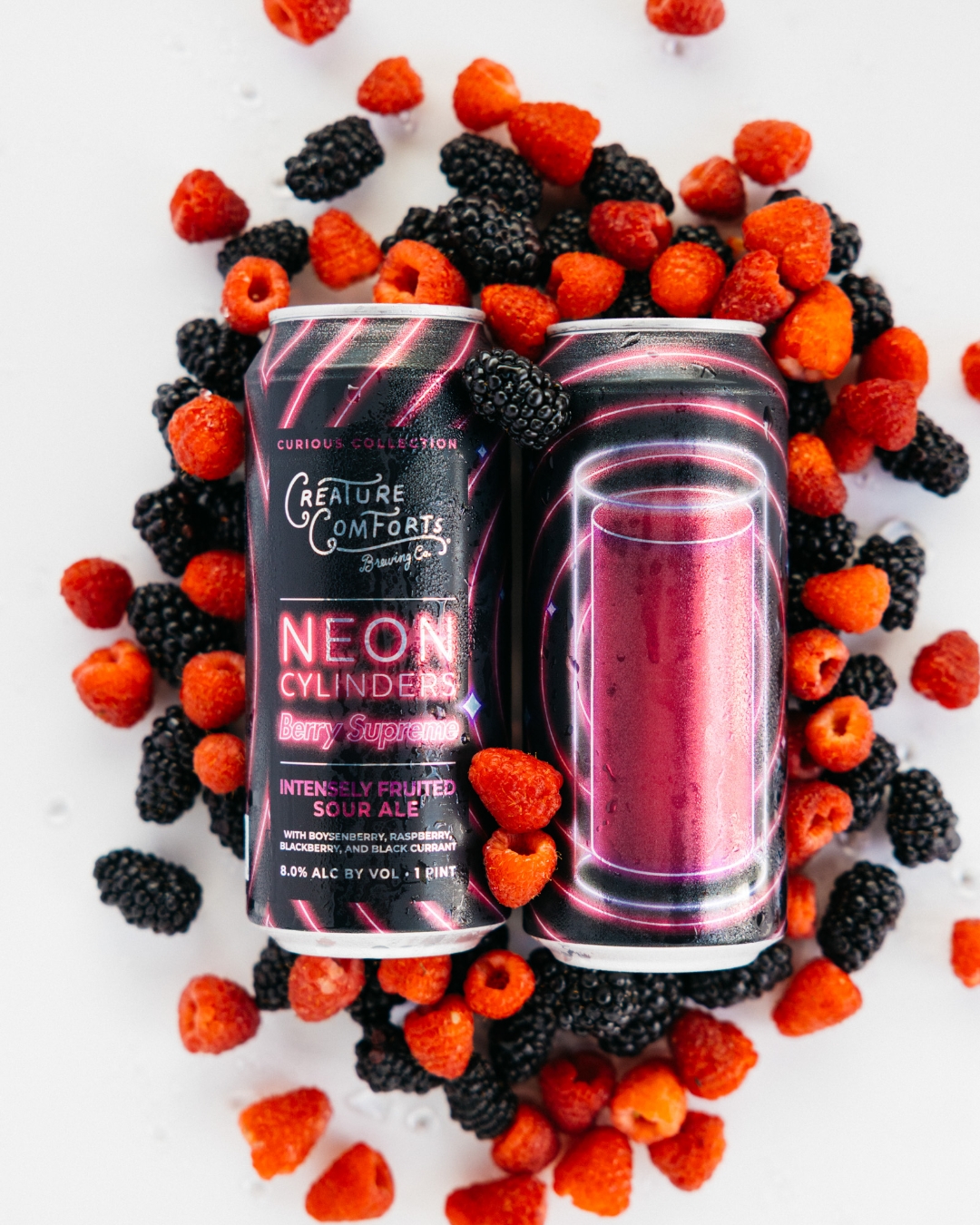 Neon Cylinders: Berry Supreme